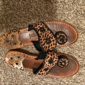 Leopard print Jack Rogers